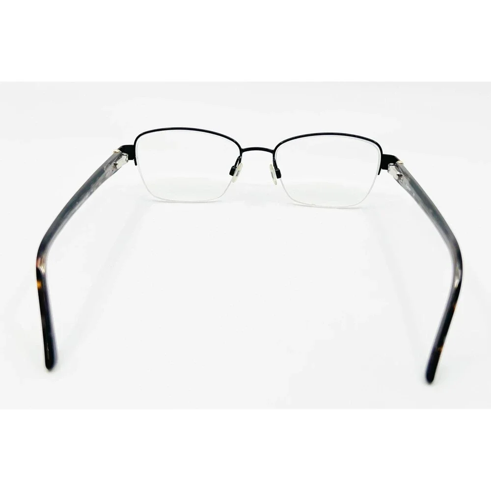 Bebe Eyeglasses Womens Black Semi-Rimless Tough Cookie BB5127 52-16-135
